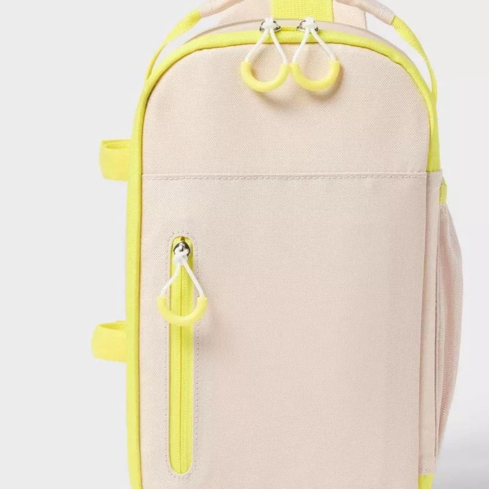 Sun Squad 6 Can Soft Sided Cooler 4.5qt Beige Yellow New With Tags